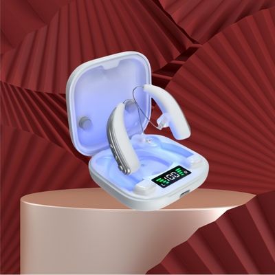 BTE Invisible OTC Hearing Ads Ακύρωση θορύβου Απολύμανση με υπεριώδη ακτινοβολία Επαναφορτιζόμενος ενισχυτής ακοής