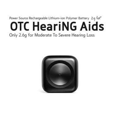 Πηγή Ενέργειας Επαναφορτιζόμενη Μπαταρία Lithium-ion Polymer Μόνο για Ακουστικά Βαρηκοΐας OTC 2.6g για Μέτρια έως Σοβαρή Βαρηκοΐα